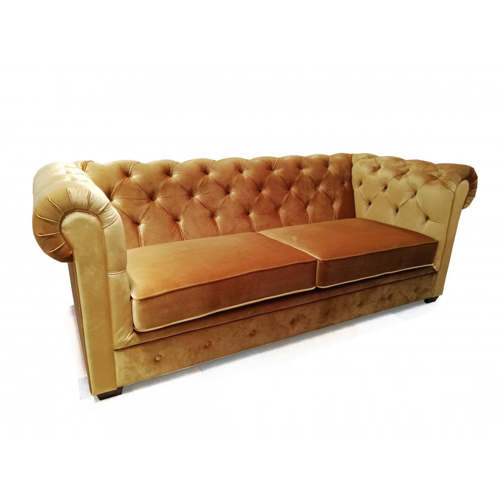 elegantny luxusny narocny zlaty zamat chesterfield jedinecne calunenie vyroba tuzkovana pohovka obyvacka sedaci nabytok meridiana zariadovanie.jpg